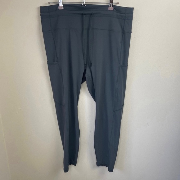 Zyia Active Sage Pocket Drawstring Luxe Leggings - Picture 5 of 11